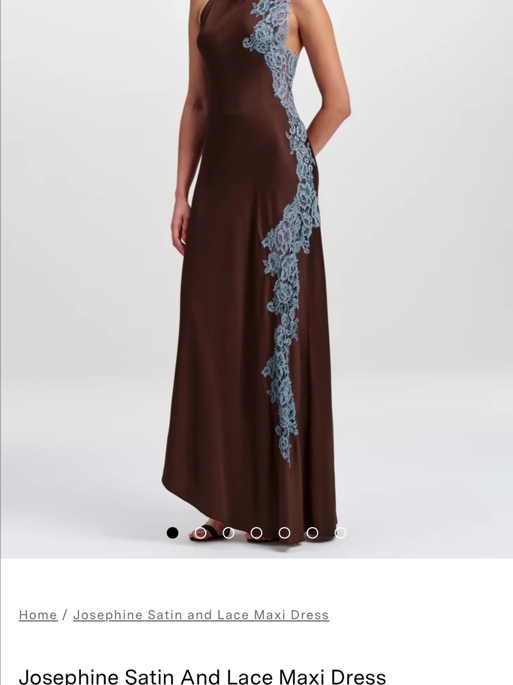 ALC Josephine Satin And Lace Maxi Dress - Picture 4 of 5
